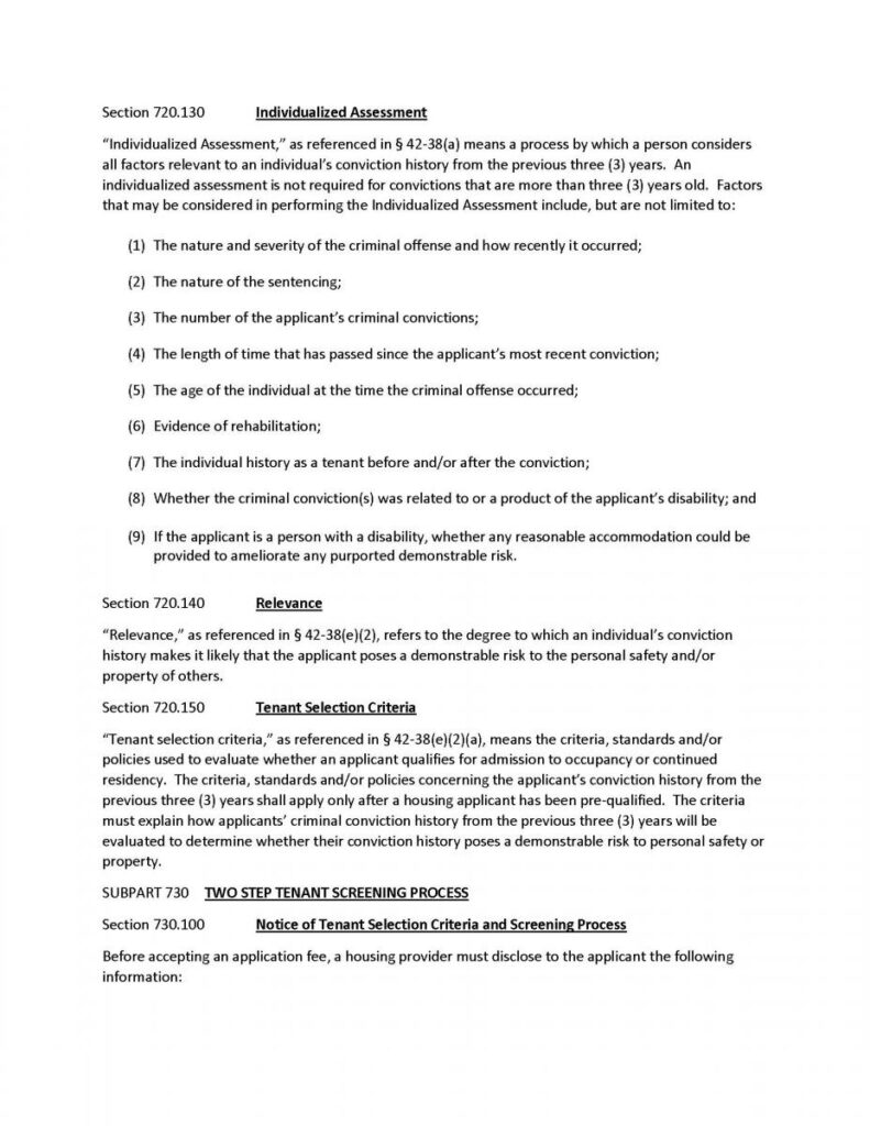 Cook County Commission on Human Rights Finalizes Rules Interpreting the Just Housing Ordinance Page 2